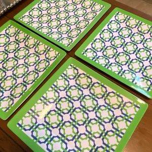 Waverly 100% Melamine Plates (4) 11” square